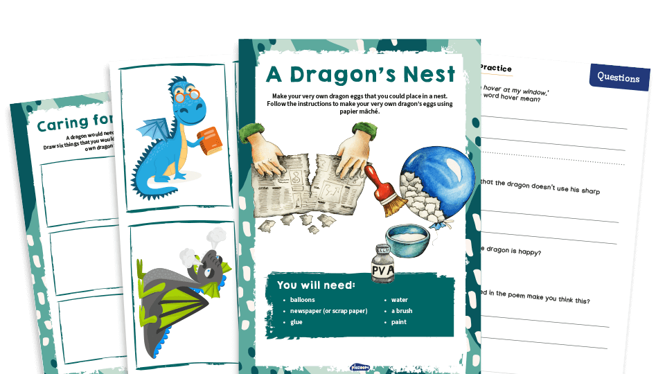 image of KS1 Home Learning Pack: Dragons