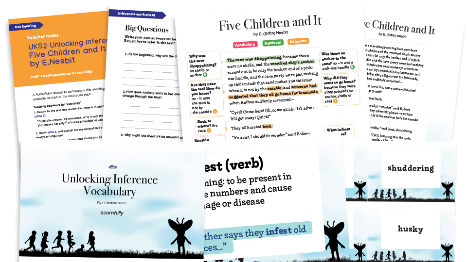 image of Year 3/4 Five Children and It Reading Comprehension Pack – LKS2 Unlocking Inference Worksheets