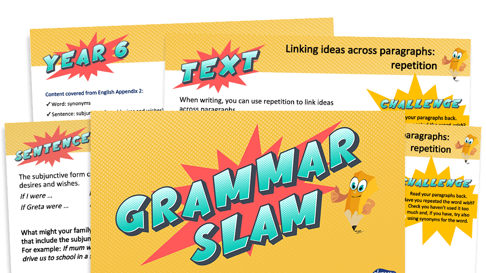 image of Year 6 Grammar Slam - Set A: Daily Grammar Revision and Practice Activities