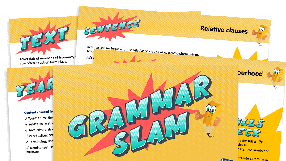 image of Year 5 Grammar Slam - Set C: Daily Grammar Revision and Practice Activities