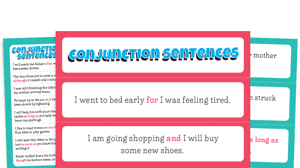 Coordinating and Subordinating Conjunctions – Model Sentences