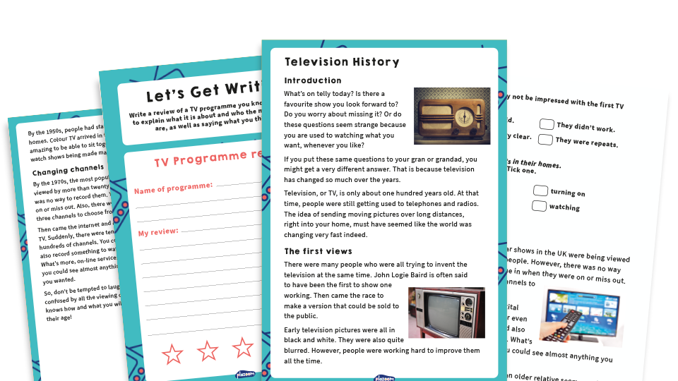 image of Year 2 SATs papers: Practice Pack – TV History