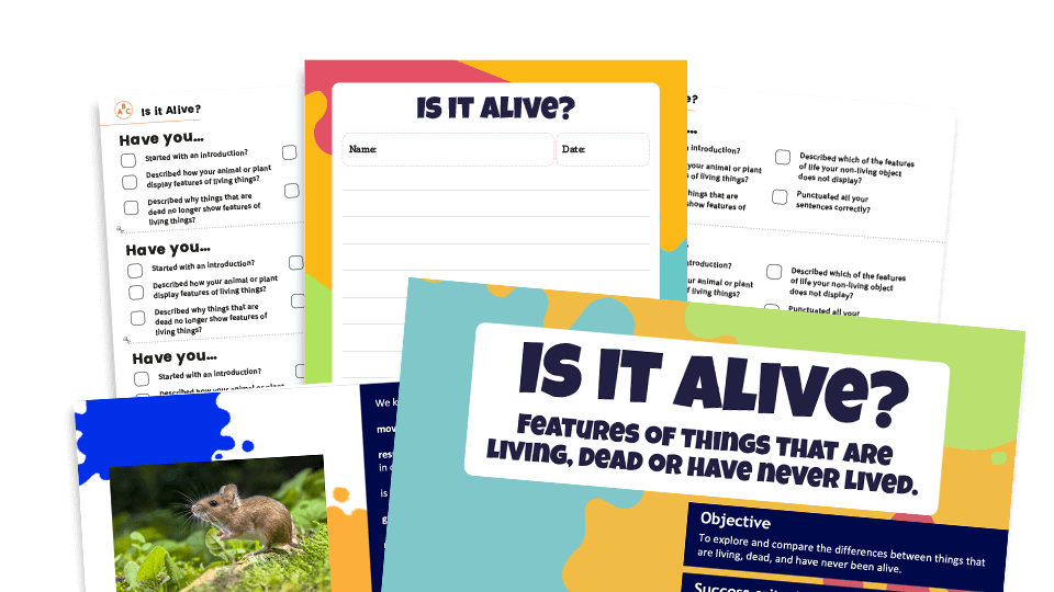 image of Year 2 SATs – ‘Is it Alive?’ KS1 Writing Assessment Resource Pack