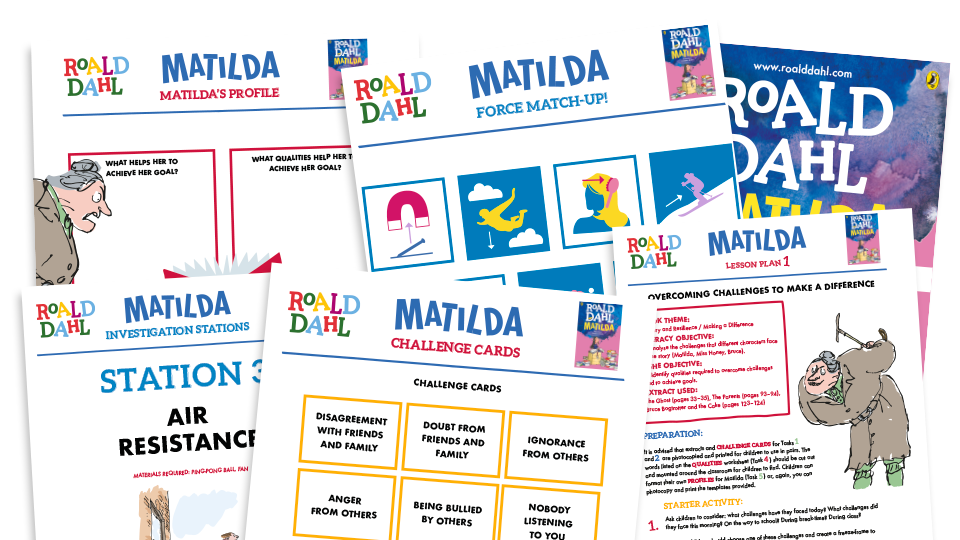 image of Roald Dahl Matilda Lesson Pack – 50 Pages of Activities!