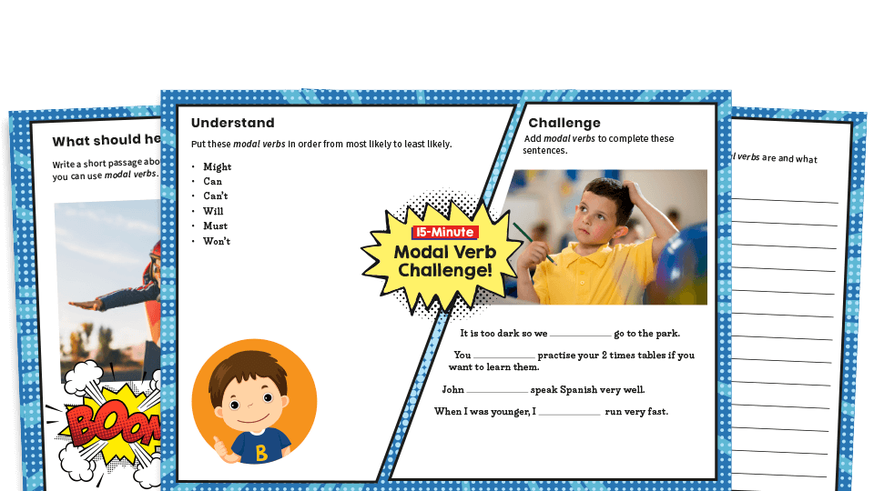Modal Verbs KS2 Worksheets