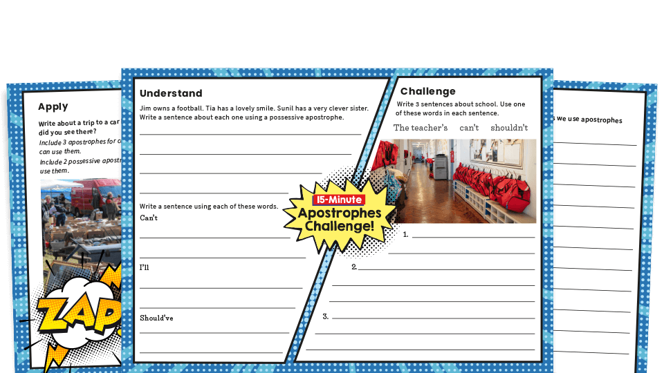 Apostrophes Year 2 SPaG Worksheets