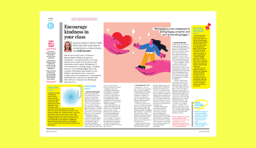 Mental health lesson plan