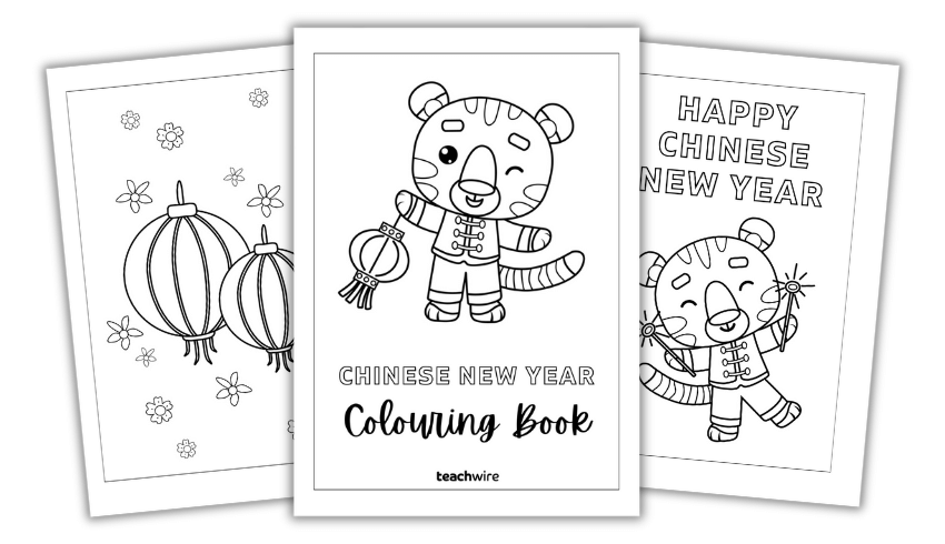 Chinese New Year colouring – Free PDF printable