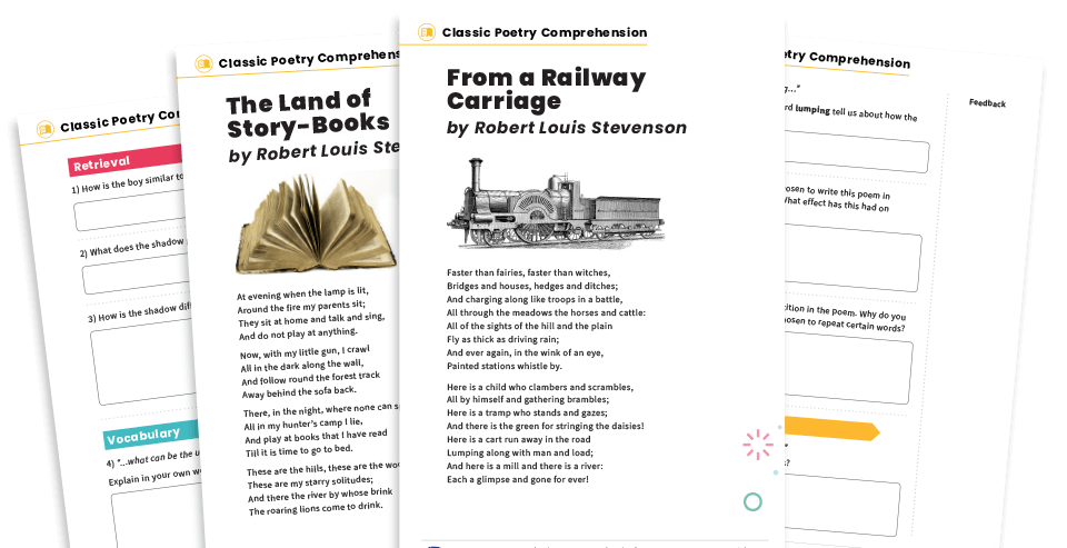 Classic Poetry Comprehension Worksheets