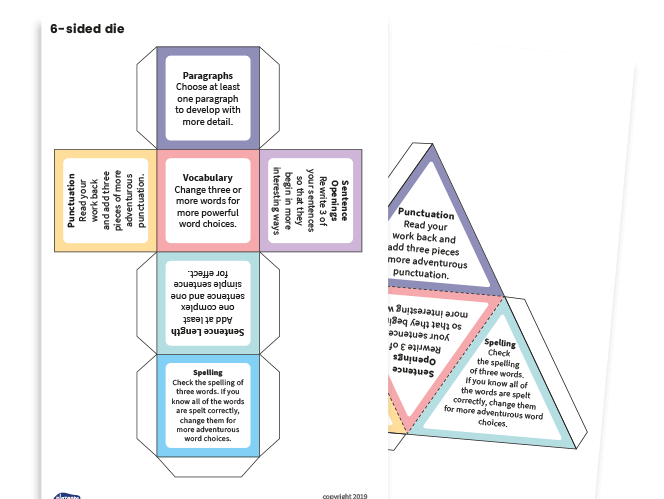 Editing Dice for Greater Depth Writing