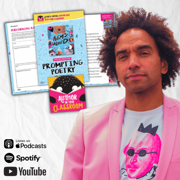 Main Image for Prompting Poetry, with Joseph Coelho - Resource Pack + Podcast