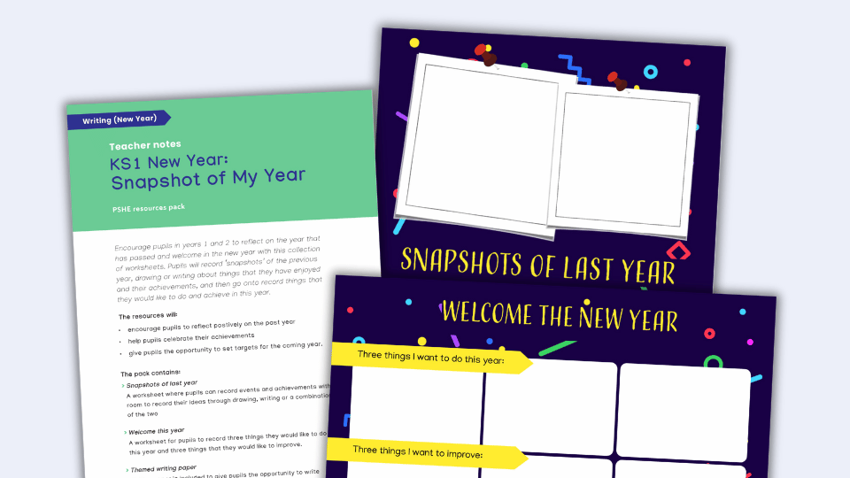 KS1 New Year Oracy and Writing Pack
