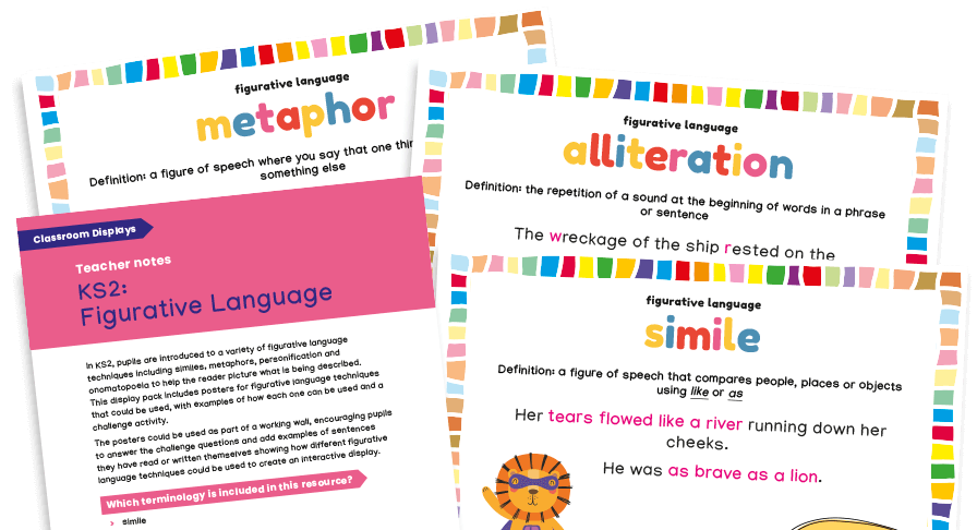 KS2 Figurative Language Classroom Display