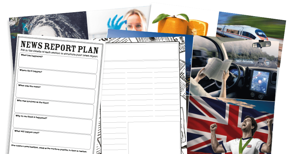 KS2 Newspaper Report Planning Worksheets