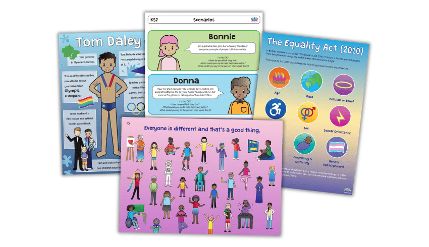 LGBT+ resources – Assembly, discussion cards & posters for KS2