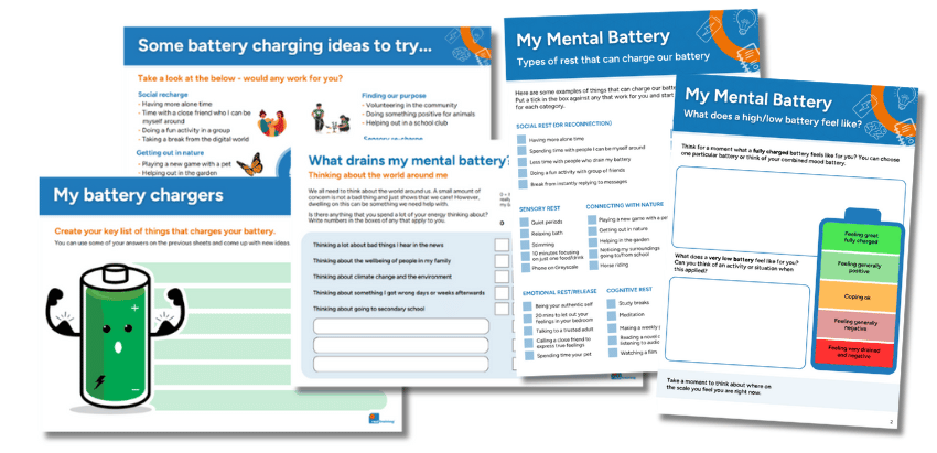 Mental health worksheets