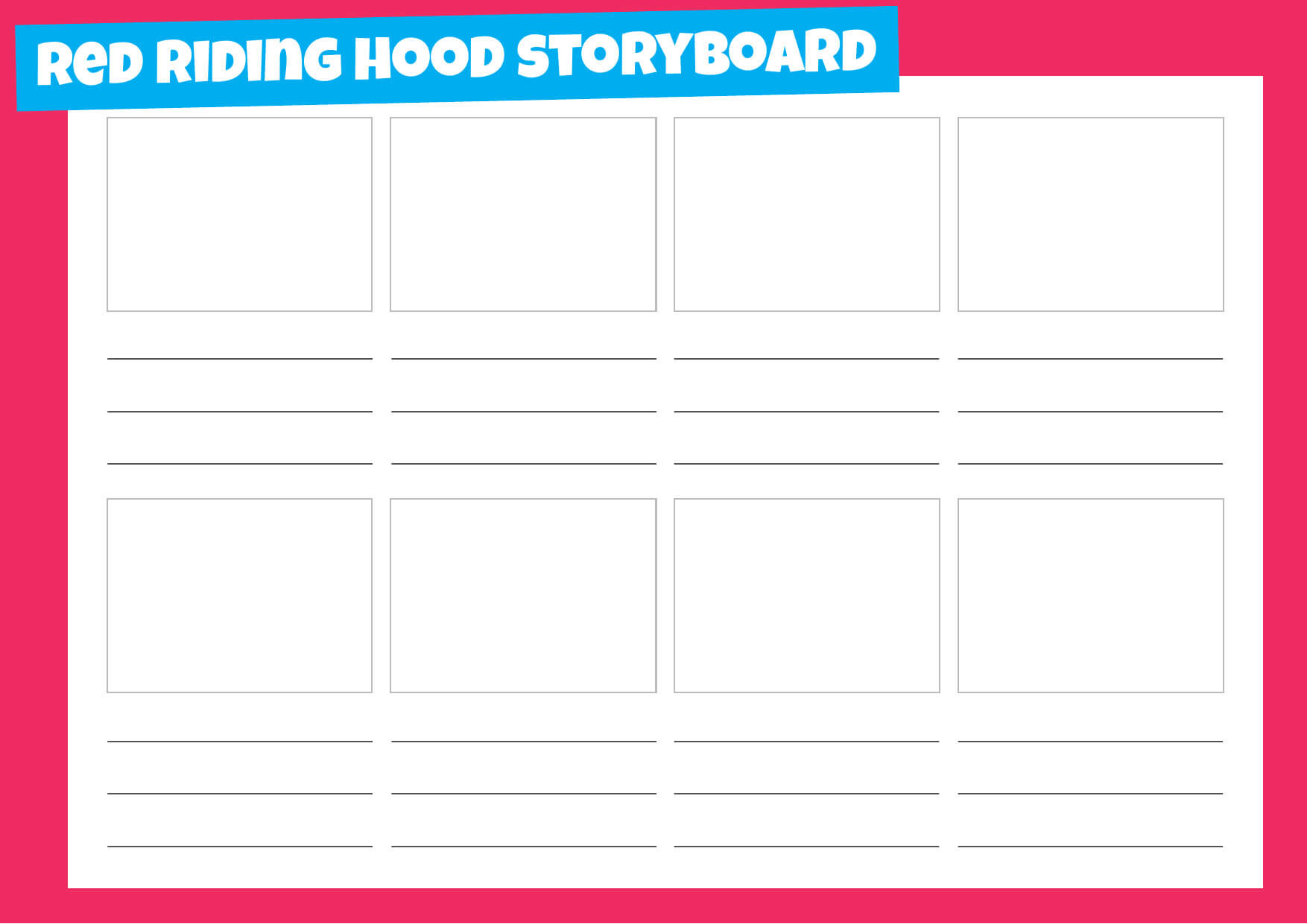 Red Riding Hood storyboard template