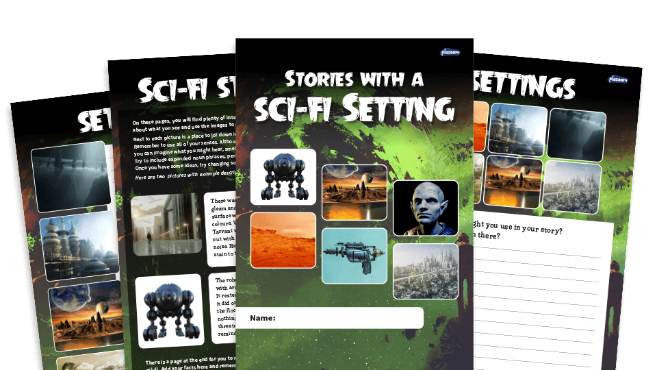 Story Writing KS2 Science Fiction Inspiration Pack