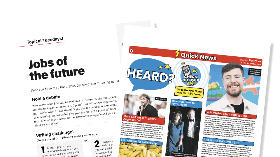 image of Jobs of the Future – Topical Tuesdays Activities from First News  
