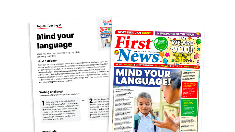 image of Mind Your Language – Topical Tuesdays Activities from First News