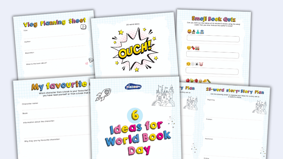 image of World Book Day – Resources Pack with Lessons, Worksheets and Activities for KS1 and KS2