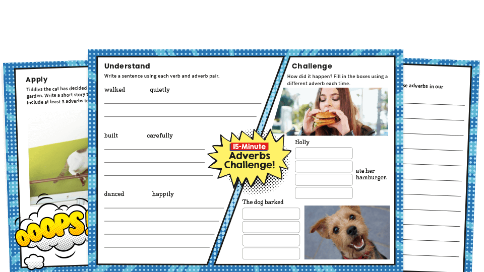 Year 2 Adverbs SPaG Worksheets
