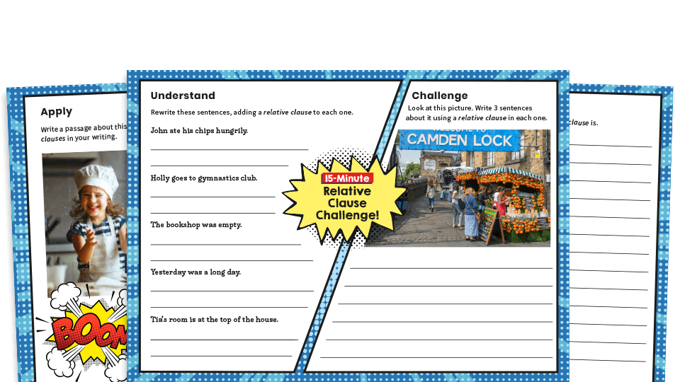 Year 5 Relative Clauses SPaG Worksheets