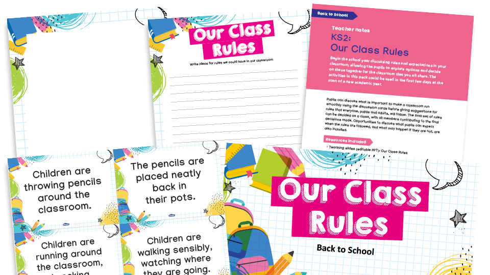 Class Rules back-to-school activities