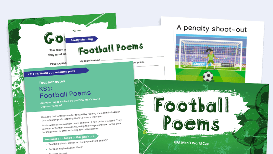 image of World Cup – KS1 Football Poetry Pack