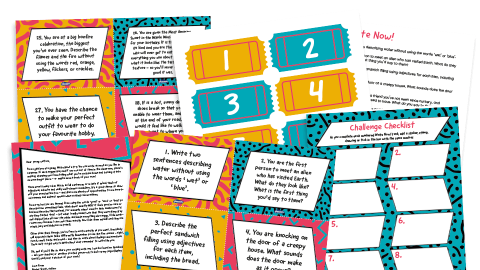 image of Writing prompts for KS1 and KS2: Write Now! 1-40