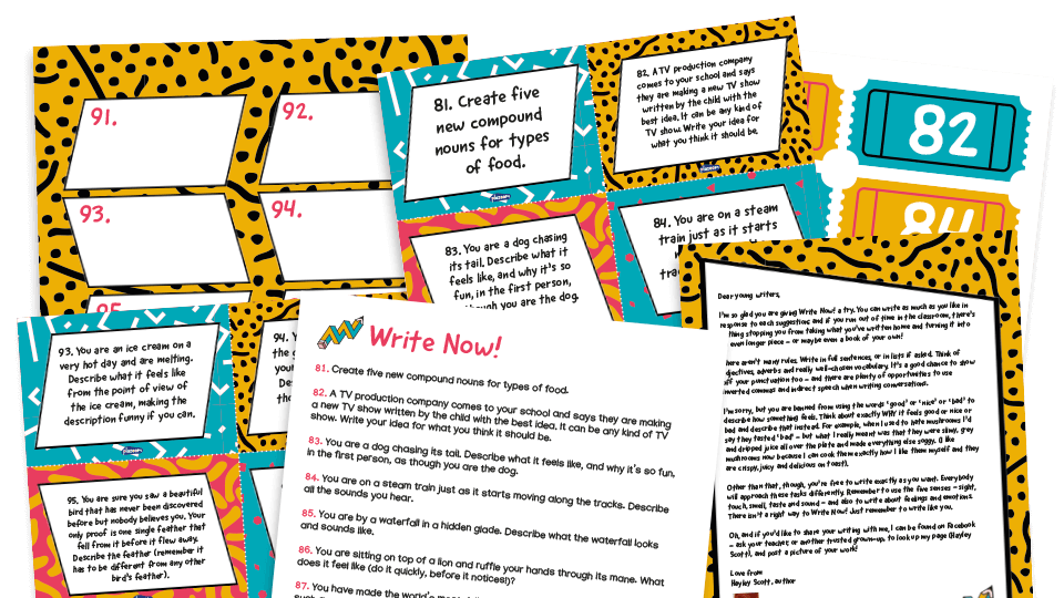 image of Writing prompts for KS1 and KS2: Write Now! 81-120