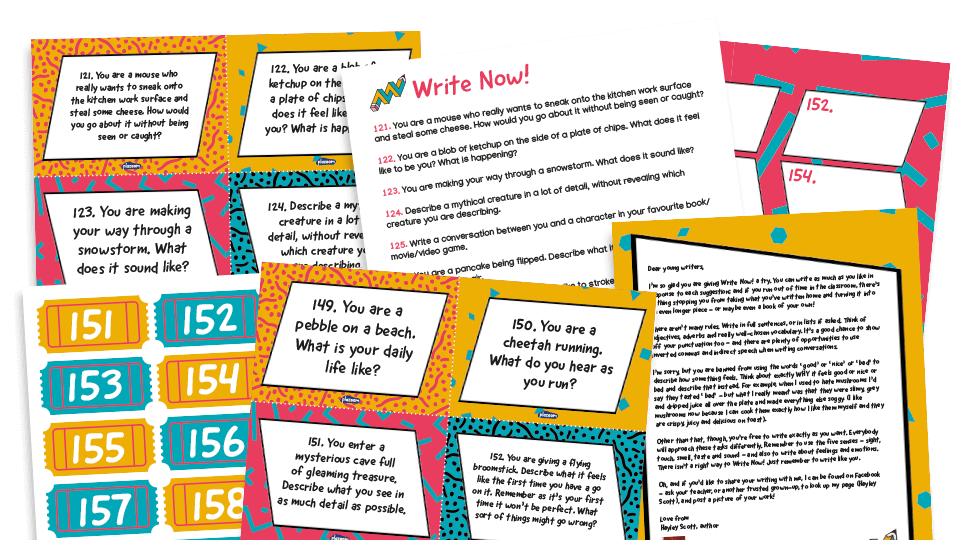 image of Writing prompts for KS1 and KS2: Write Now! 121-160