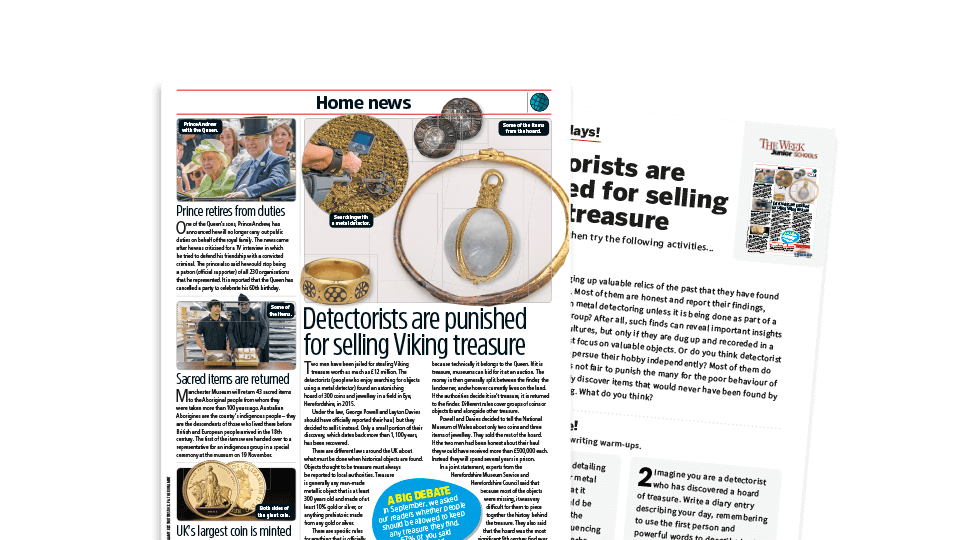 image of Topical Tuesdays: Viking Treasure Stolen – KS2 News Story and Reading and Writing Activity Sheet from The Week Junior