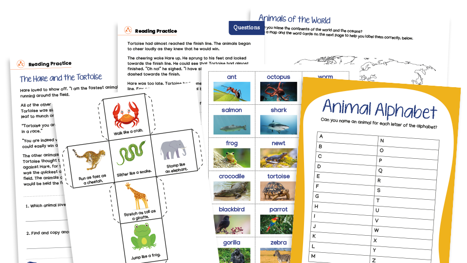 image of KS1 Home Learning Pack: Animals Around the World