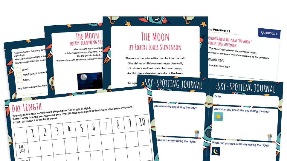 image of KS1 Home Learning Pack: The Moon