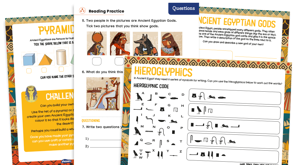 image of KS1 Home Learning Pack: Ancient Egypt