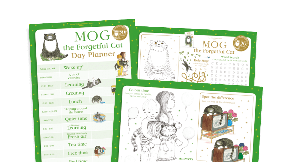 image of 50 Years of Mog - Activity Sheets