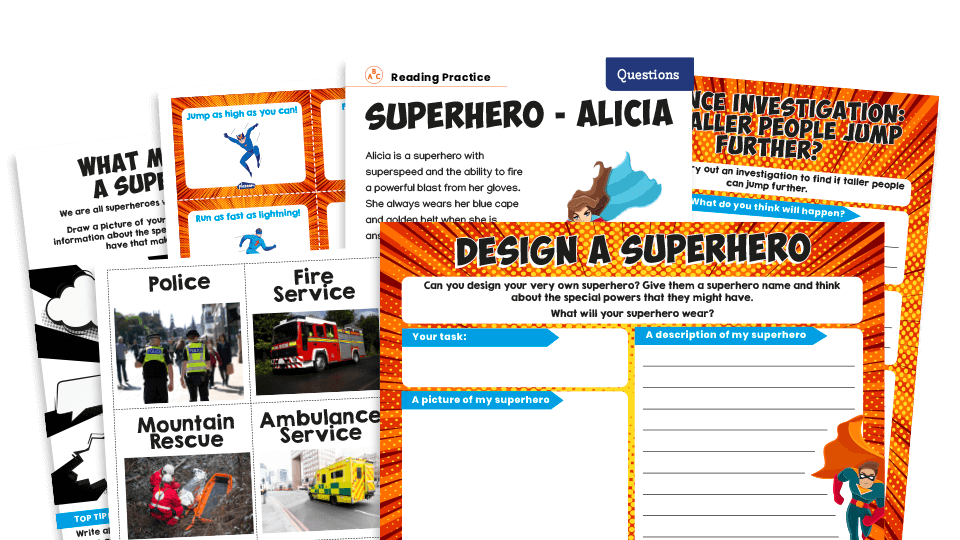 image of KS1 Home Learning Pack: Superheroes!