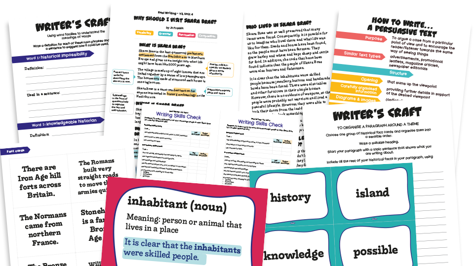 image of Year 3 Model Text Resource Pack 4: ‘Why Should I Visit Skara Brae?’ (Persuasive writing KS2; History - Stone Age to Iron Age)