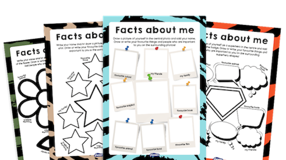 Main Image for ‘All About Me’ Activity Sheets