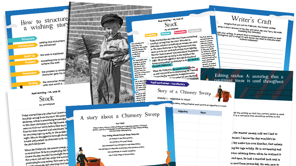 image of Year 6 Model Text Resource Pack 10: ‘Stuck’ (Narrative; History - social history)