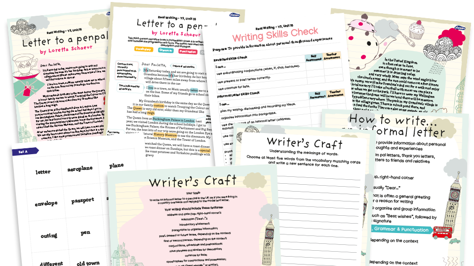 image of Year 3 Model Text Resource Pack 15: ‘Letter to a Penpal’ (Informal letter; Geography - place knowledge)