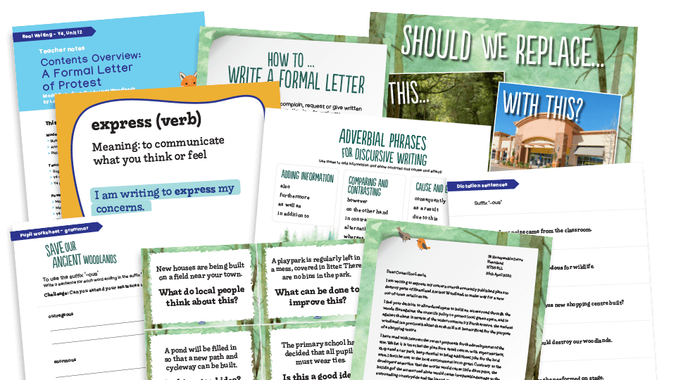 Year 4 Model Text Resource Pack 12 Save Our Ancient Woodlands