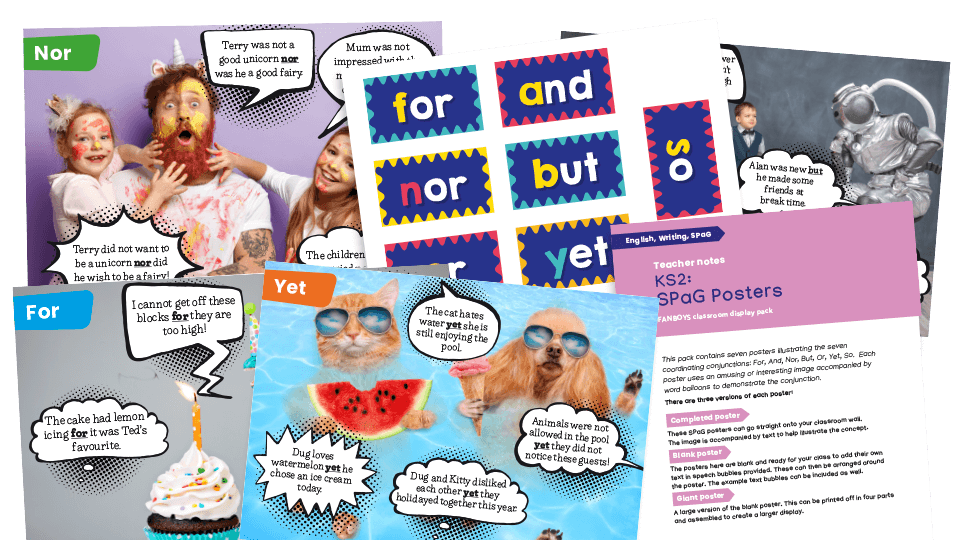 image of Coordinating Conjunctions Posters KS2 – Classroom Display Pack (Version 2)