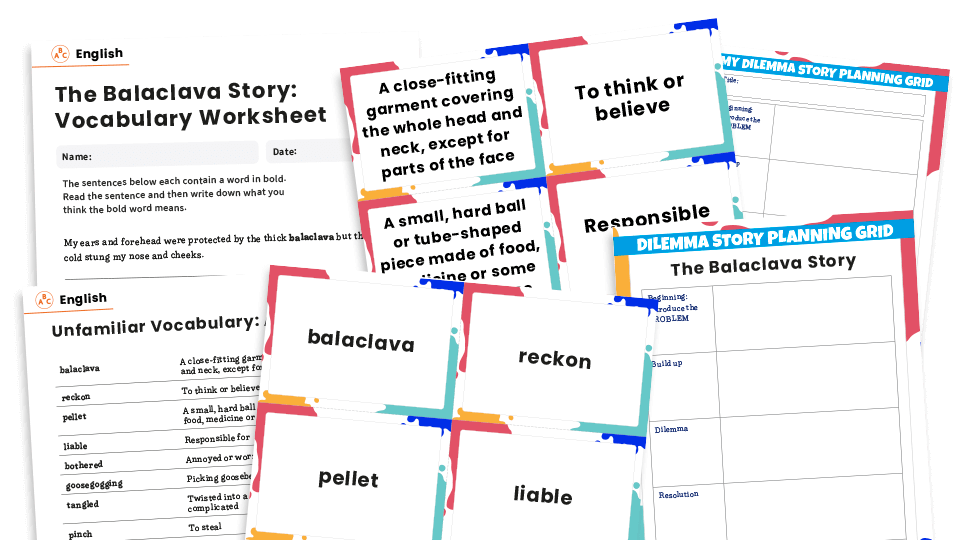 image of KS2 Reading, Comprehension and Writing Lesson Plan – The Balaclava Story