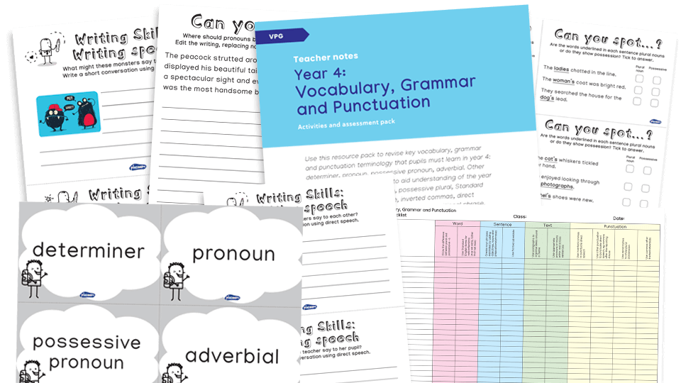 Year 4 Vocabulary, Grammar and Punctuation – KS2 SPaG Assessment and Revision Resource Pack