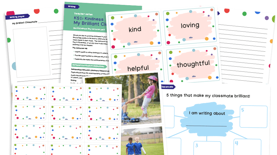 image of World Kindness Day and Anti Bullying Week – KS1 Kind Classmates Resources Pack