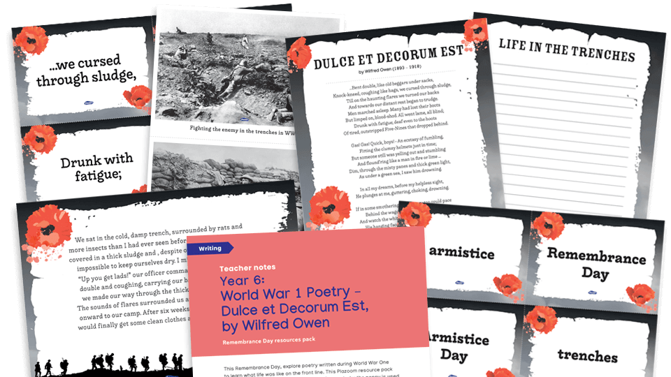image of Year 6 Remembrance Day Resources Pack – Dulce et Decorum est