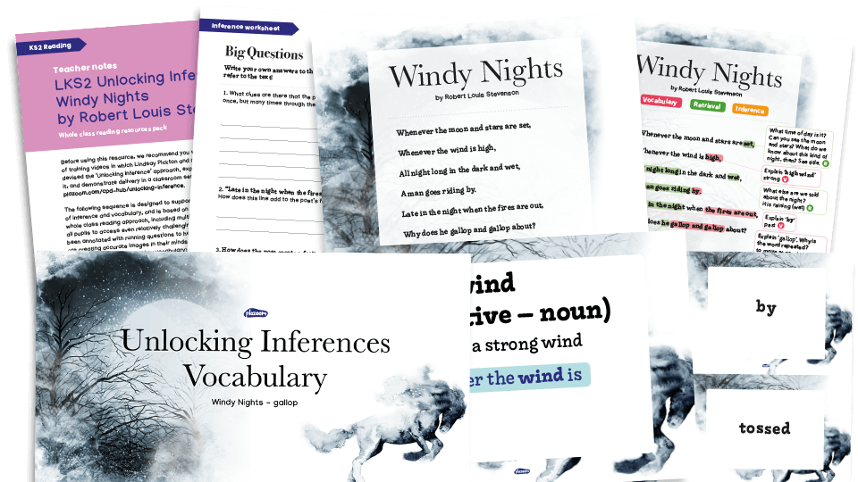 image of Year 3/4 Windy Nights Reading Comprehension Pack – LKS2 Unlocking Inference Worksheets