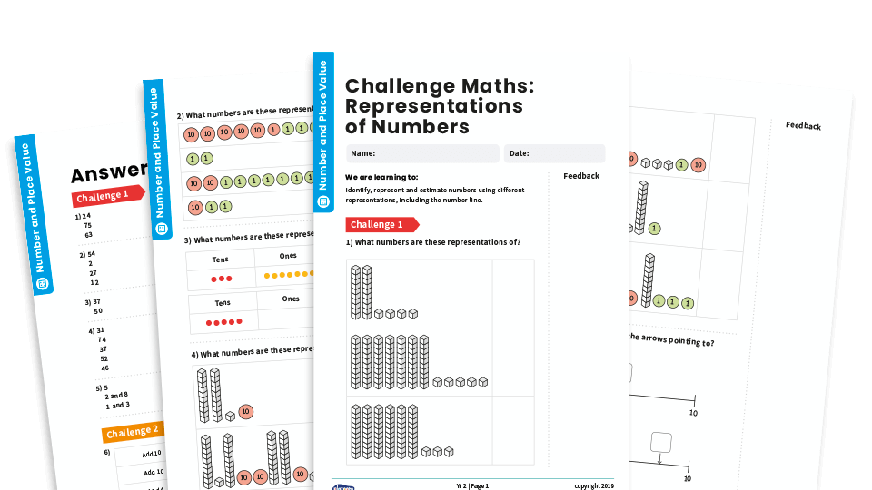 image of Representations of Numbers: Year 2 – Number and Place Value – Maths Challenge